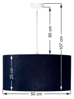 Hängelampen|Esszimmer Lampen*BPS Koncept Pendelleuchte Blau Gold Stoff Esstisch Lampe