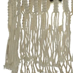 Searchlight Pendelleuchte Boho Seil Ø 31,5 cm Weiß Natur E27 DANNY< Hängelampen|Esszimmer Lampen