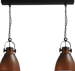 Masterlight Pendelleuchte Braun Weiß Handarbeit schwenkbar< Hängelampen|Industrie Lampen