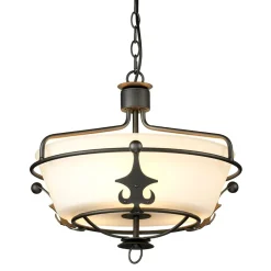 Hängelampen|Esszimmer Lampen*Elstead Pendelleuchte CAMELOT 10 Graphit Ø43cm Lampe