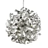 Hängelampen|Esszimmer Lampen*Searchlight Pendelleuchte Chrom D: 60 cm Metall 6x G9 dekorativ