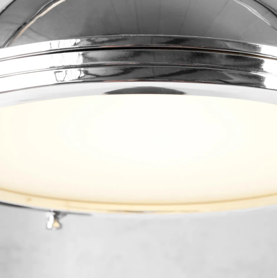 Invicta Interior Pendelleuchte Ø45cm Industrie Wohnzimmerlampe Chrom< Hängelampen|Industrie Lampen