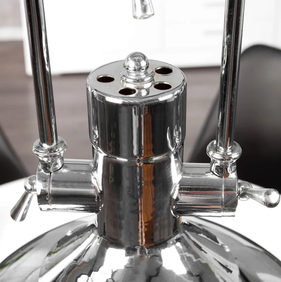 Invicta Interior Pendelleuchte Ø45cm Industrie Wohnzimmerlampe Chrom< Hängelampen|Industrie Lampen