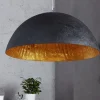 Hängelampen|Esszimmer Lampen*Invicta Interior Pendelleuchte Ø50cm rund Modern Design Gold schwarz