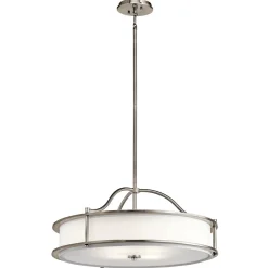 Moderne Lampen|Designerlampen*Elstead Pendelleuchte CORDA Ø61cm kürzbar 4-flmg Esszimmer