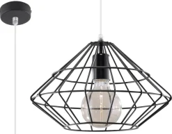 Sollux Pendelleuchte Draht geometrisch Käfigschirm E27< Hängelampen|Esszimmer Lampen