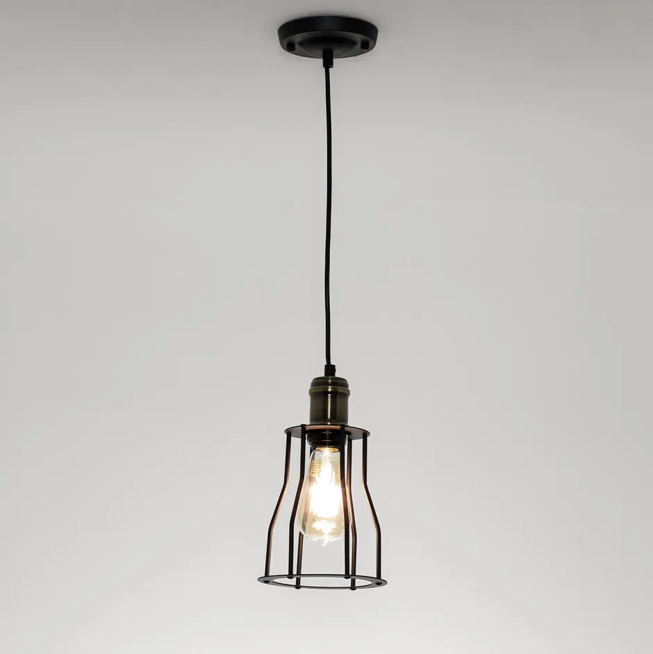 Hängelampen|Esszimmer Lampen*Easylight Pendelleuchte DURHAM in Kupfer E27 Industrial Design