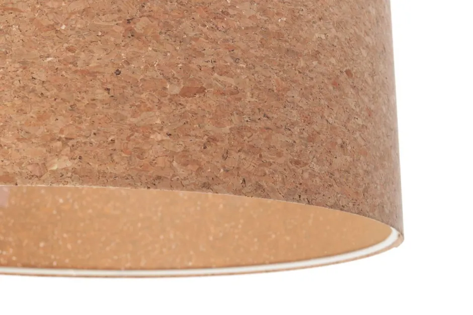 Hängelampen|Moderne Lampen*BPS Koncept Pendelleuchte E27 Ø 50 cm rund Natur Weiß Kork Modern