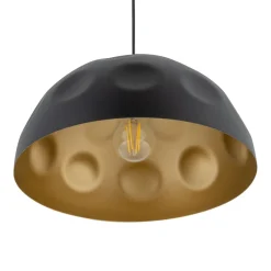 Nowodvorski Pendelleuchte E27 in Schwarz Gold matt Ø 50 cm< Schlafzimmer Lampen|Feuchtraumleuchten