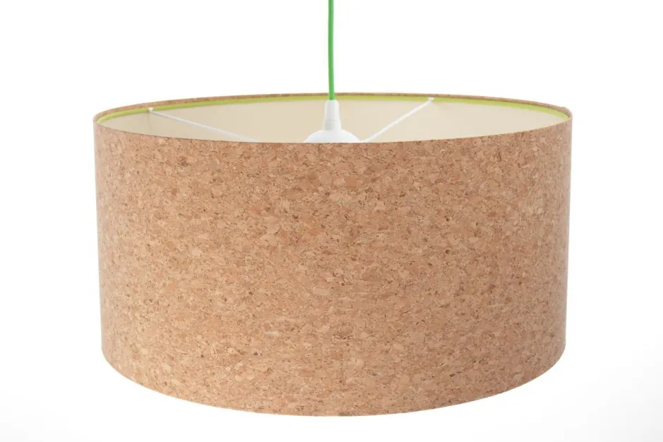 BPS Koncept Pendelleuchte E27 rund Ø 40 cm Kork Modern Boho< Moderne Lampen|Wohnzimmerlampen