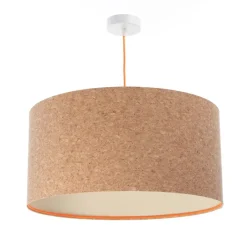 Hängelampen|Esszimmer Lampen*BPS Koncept Pendelleuchte Esstisch E27 Ø 50 cm Kork Modern Boho