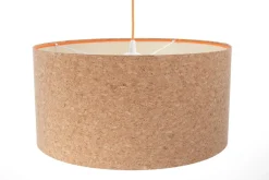 Hängelampen|Esszimmer Lampen*BPS Koncept Pendelleuchte Esstisch E27 Ø 50 cm Kork Modern Boho