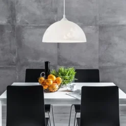 Hängelampen|Esszimmer Lampen*Lamkur Pendelleuchte Esstisch Grau Glas Wohnzimmer Lampe