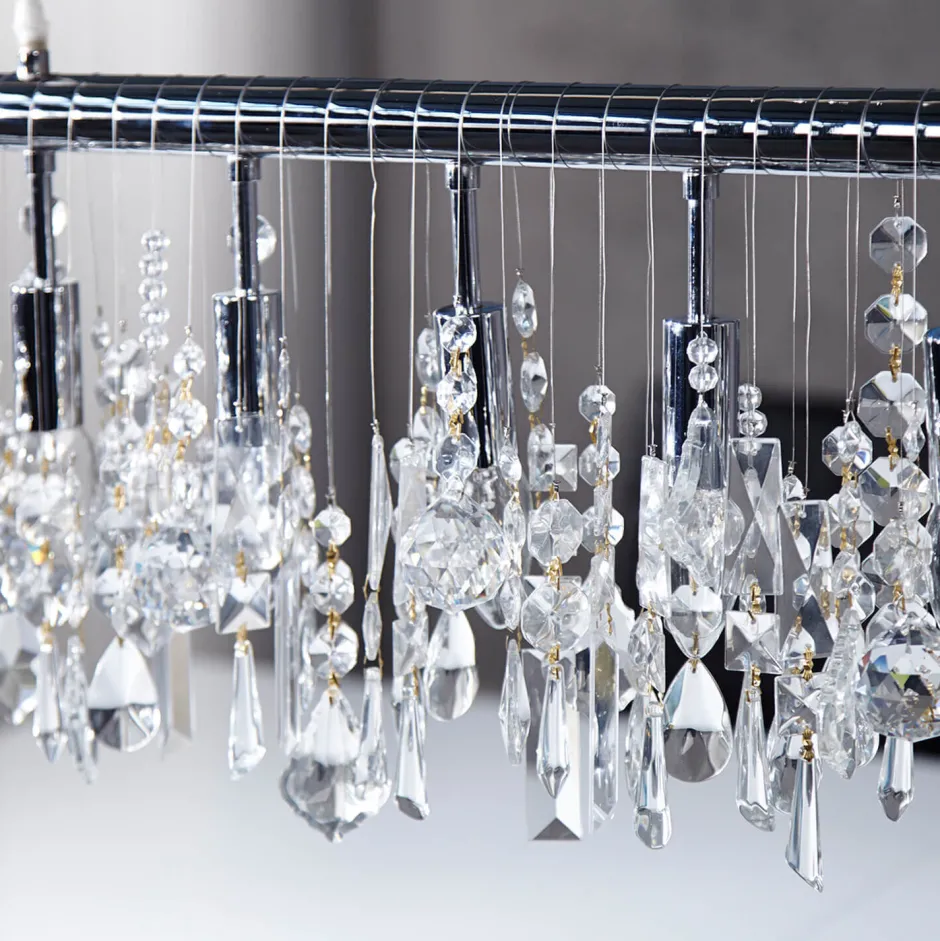 Hängelampen|Esszimmer Lampen*Invicta Interior Pendelleuchte Esstisch Kristall Moderne Lampe E14