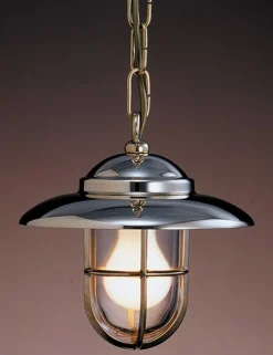 Laura Suardi Pendelleuchte Esstisch Messing Glas Maritim Ø22cm< Jugendstil Lampen|Lampen Aus Aller Welt