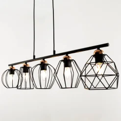 Easylight Pendelleuchte Esstisch Schwarz Drahtgestell Schirm< Designerlampen|Moderne Lampen