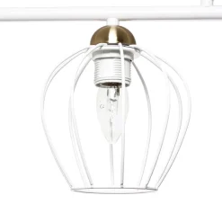 Designerlampen|Moderne Lampen*Easylight Pendelleuchte Esstisch Weiß Drahtgestell Schirm