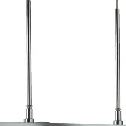 Searchlight Pendelleuchte 3-flammig Chrom Klar E27 Glas Metall< Hängelampen|Wohnzimmerlampen