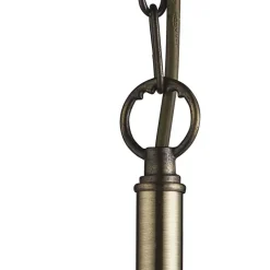 Wohnzimmerlampen|Glaslampen*Searchlight Pendelleuchte 5-flammig E27 Glas Metall Vintage LOGAN