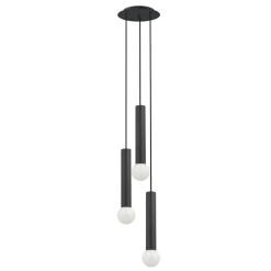 Nowodvorski Pendelleuchte 3-flammig Schwarz E27 Metall Modern verstellbar< Hängelampen|Designerlampen