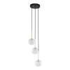 Hängelampen|Esszimmer Lampen*TK Lighting Pendelleuchte 3-flammig verstellbar Glas Metall Ø 25 cm G9