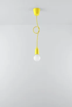 Sollux Pendelleuchte Gelb Retro vielseitig NESSA Wohnzimmer< Retro Lampen|Wohnzimmerlampen