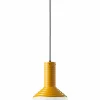 Wohnzimmerlampen|Esszimmer Lampen*Ferroluce Pendelleuchte Glas Keramik E27 rund D: 24 cm Weiß Gelb