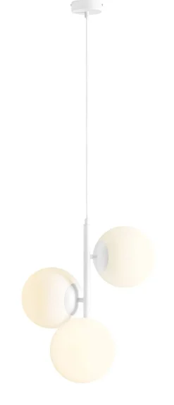 ALDEX Pendelleuchte Glas Kugeln Weiß B:46 cm E27 gemütlich< Bürolampen|Kugellampen