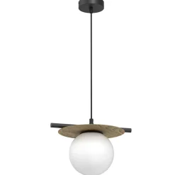 Hängelampen|Bürolampen*Luminex Pendelleuchte Glas Metall L:30 cm E27 Modern wohnlich