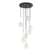 TK Lighting Pendelleuchte Glas Metall H: max. 97 cm verstellbar 7x G9< Hängelampen|Esszimmer Lampen