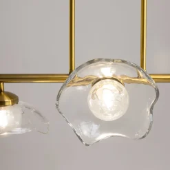 Maytoni Pendelleuchte Glas Metall G9 H: max. 84,4 cm in Messing< Hängelampen|Bürolampen