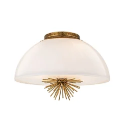 Hängelampen|Bürolampen*Elstead Pendelleuchte Glas Metall D: 45,7 cm rund 3x E14 verstellbar