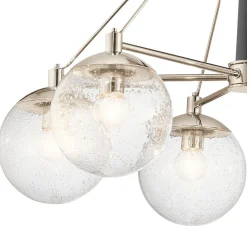 Elstead Pendelleuchte Glas Metall B: 70,3 cm Kugel Schirme LIETA< Hängelampen|Bürolampen