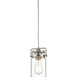 Industrie Lampen|Vintage Lampen*Elstead Pendelleuchte Glasschirm Industrie Design verstellbar