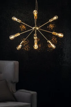 Nowodvorski Pendelleuchte Gold Esstisch 9-flmg Lampe ROD< Hängelampen|Esszimmer Lampen