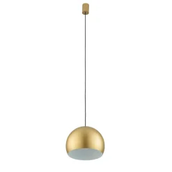 Nowodvorski Pendelleuchte Gold matt GU10 Ø 27,5 cm Metall Retro Kugel< Wohnzimmerlampen|Metall Lampen
