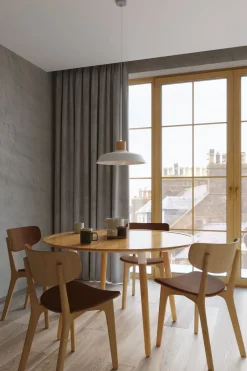 Sollux Pendelleuchte Grau Ø 40 cm Beton Schirm E27< Hängelampen|Wohnzimmerlampen