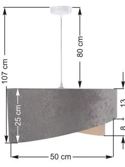 Hängelampen|Esszimmer Lampen*BPS Koncept Pendelleuchte Grau Beige Gold Ø50cm Stoff Esstisch