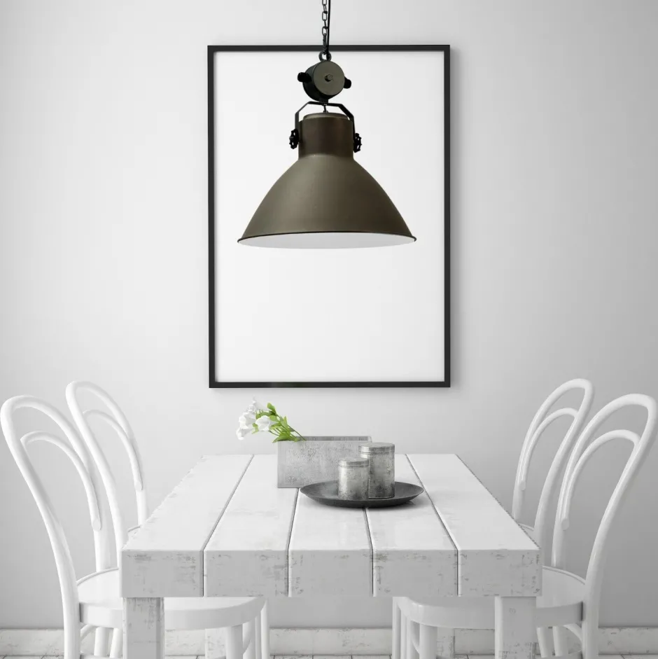 Masterlight Pendelleuchte Grau Metall Industrie Dekoelement< Industrie Lampen|Vintage Lampen