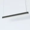 Nowodvorski Pendelleuchte Grau T8 LED mit 3000 K warmweiß B: 125 cm lang< Bürolampen|Wohnzimmerlampen