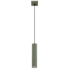 Wohnzimmerlampen|Metall Lampen*Sollux Pendelleuchte Grün schmal B: 8 cm H: max. 118 cm GU10 Modern