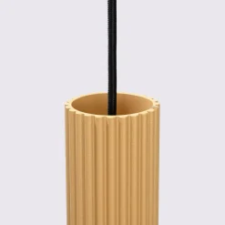 Hängelampen|Wohnzimmerlampen*Sollux Pendelleuchte GU10 2-flammig aus Aluminium B: 30 cm in Gold