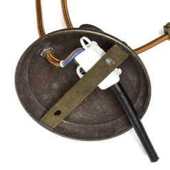 Glaslampen|Metall Lampen*Giovanni Battista Pendelleuchte Höhenverstellbar aus echtem Messing