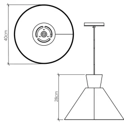 Elstead Pendelleuchte Holz Furnier Teak E27 D: 40 cm Modern< Hängelampen|Bürolampen