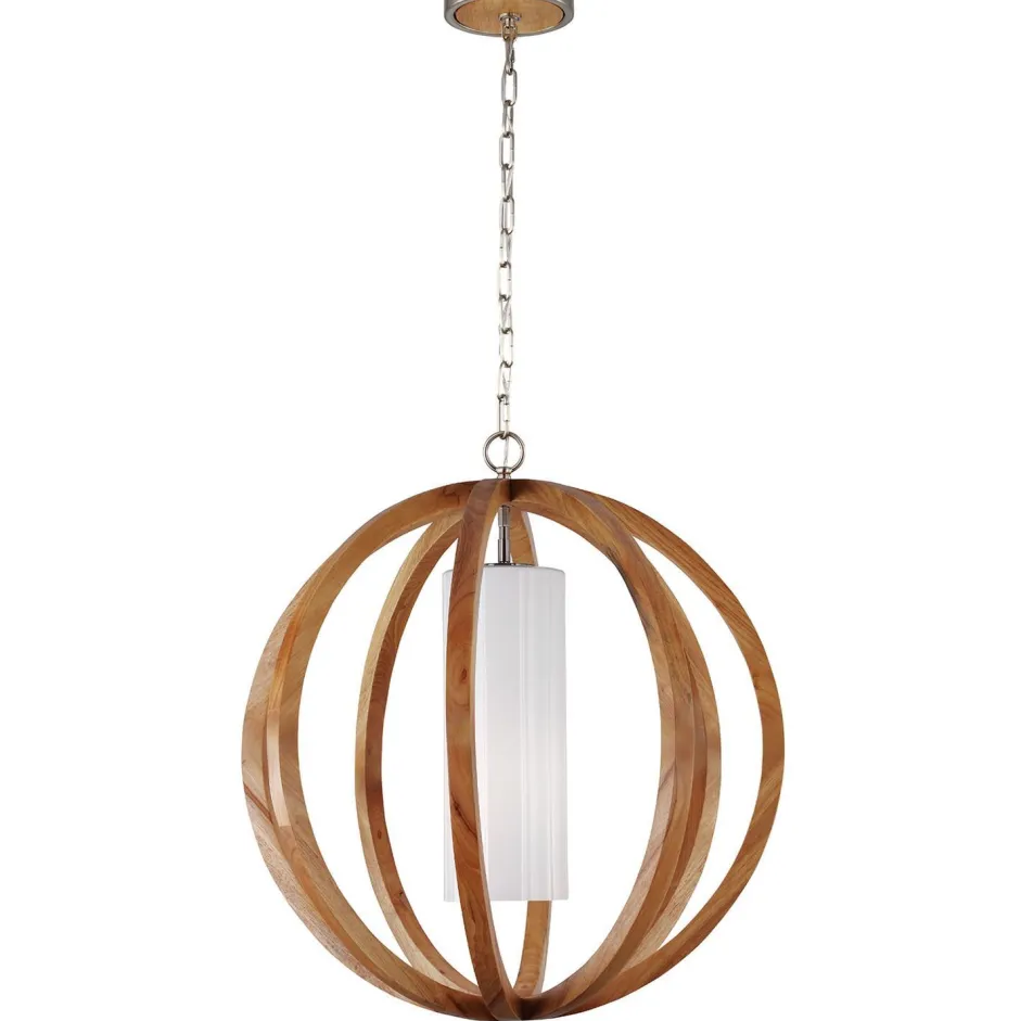 Schlafzimmer Lampen|Kugellampen*Elstead Pendelleuchte Holz Glas rund Esstisch Wohnzimmer