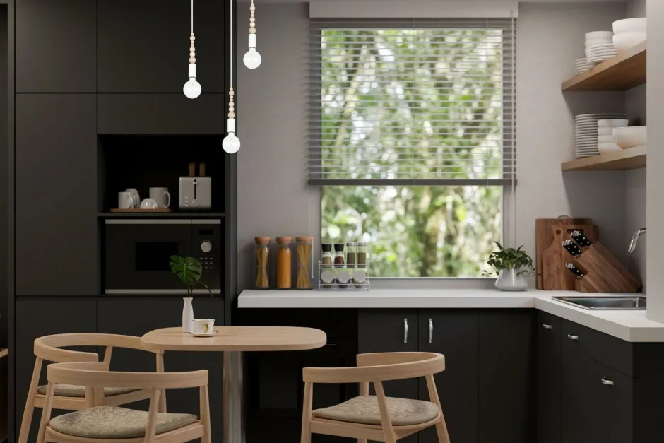 Hängelampen|Bürolampen*Belis Pendelleuchte Holz Metall Weiß E27 Ø30 cm rund 3-flmg