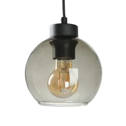 TK Lighting Pendelleuchte in Bernstein Graphit 6xE27 Esstisch< Glaslampen|Moderne Lampen