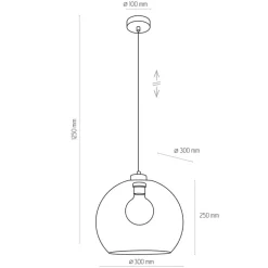 Hängelampen|Esszimmer Lampen*TK Lighting Pendelleuchte in Bernstein KALETE Esstisch Lampe