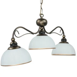 Hängelampen|Esszimmer Lampen*Jupiter Pendelleuchte in Braun antik L:74cm Esstisch Lampe