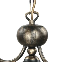 Hängelampen|Esszimmer Lampen*Jupiter Pendelleuchte in Braun antik L:74cm Esstisch Lampe